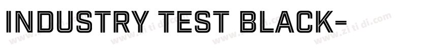 Industry Test Black字体转换